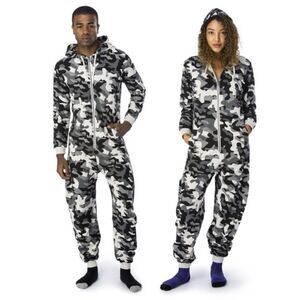 ARTHUR GEORGE Grey Tonal Camouflage Hooded Onesie